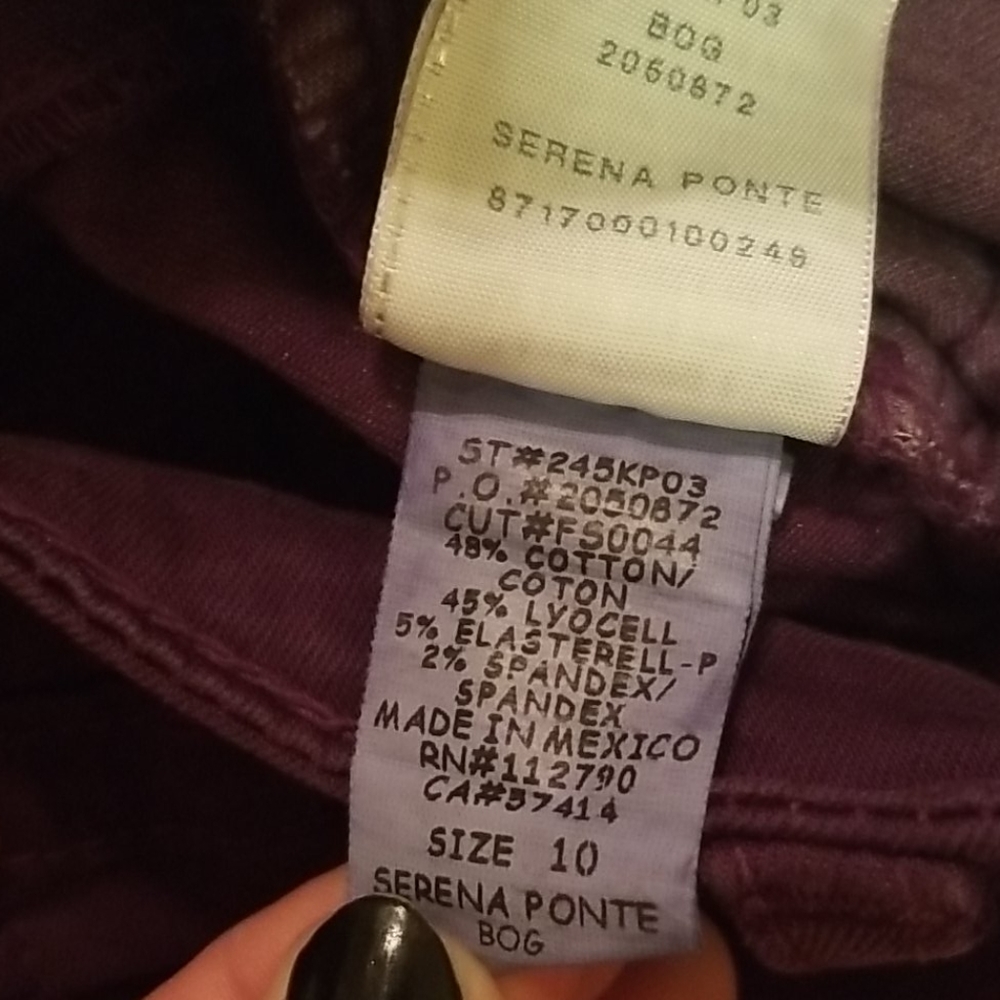 True Religion Girl's Purple Jeans Size 10 Skinny - Picture 9 of 10